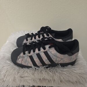 Black and Gray Adidas Sneakers